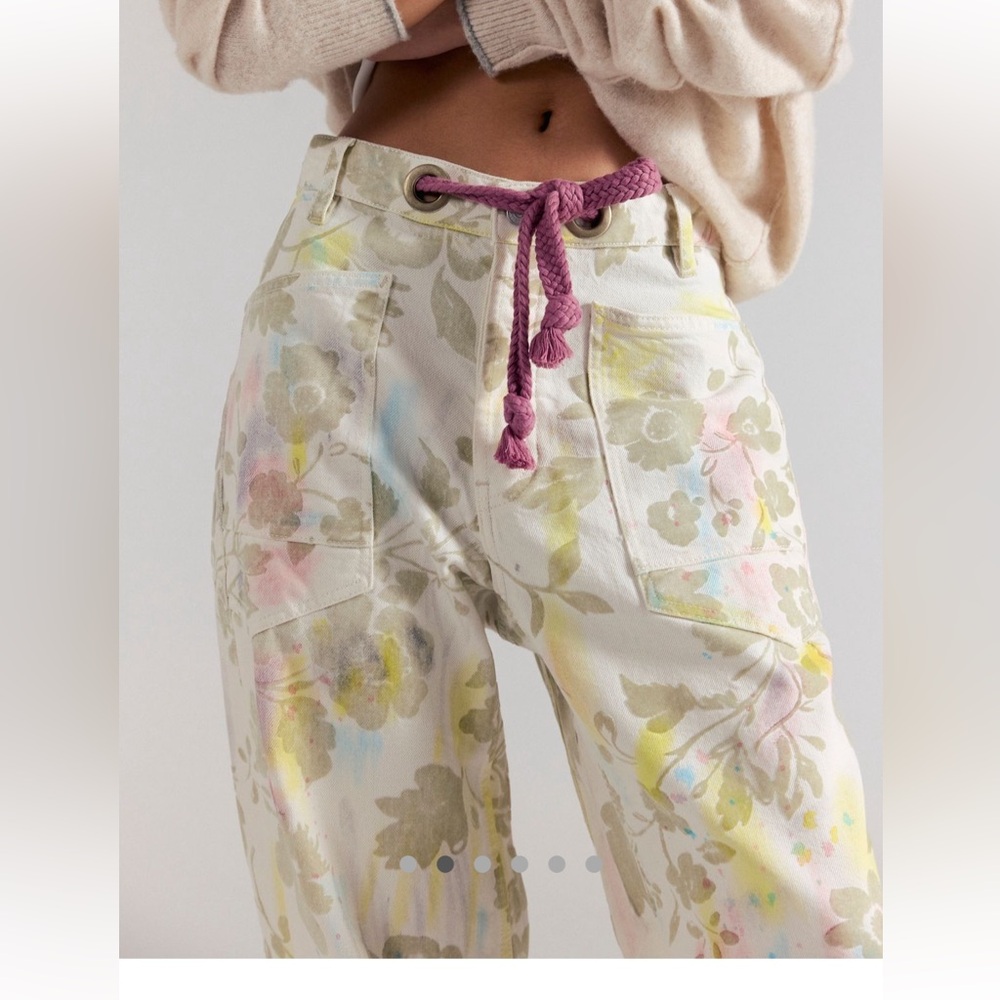 We the free Moxi print jeans